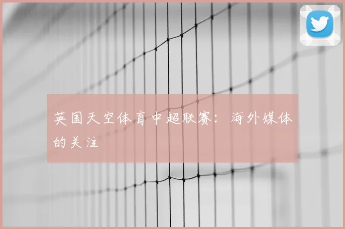 英国天空体育中超联赛:海外媒体的关注